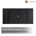 thumbnail image 7 of Mondawe Patio Dining Table Rectangular 82"*42" Cast Aluminum Outdoor Table, 7 of 7
