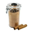 thumbnail image 2 of 69Bourbons Acrylic Cigar Humidor Jar - Clear Cylinder Tobacco Holder with Spanish Cedar Interior Bottom Lining, Round Humidifier, Rubber Gasket & Clasp for Airtight Seal - Holds 20 Cigars (1 Pack), 2 of 7