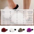 thumbnail image 3 of Wensltd Women Slippers Fluffy Slippers Open Toe Flat House Slippers Slip On Indoor Daily, 3 of 9