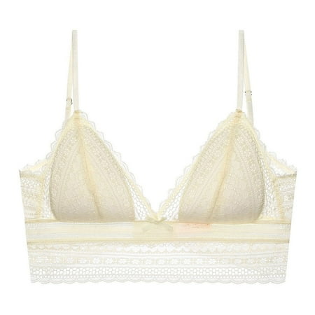 

zuwimk Bras For Women Push Up Women s Cloud 9 Super Soft Wireless Lightly Lined Comfort Bra Beige XL