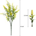 thumbnail image 2 of Sinhoon 8 Bundles Artificial Lavender Flowers, Outdoor UV Resistant Artificial Flowers Faux Plastic Shrubs for Hanging Planters Outside Home Decoration(Yellow), 2 of 9