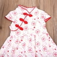 thumbnail image 4 of Bébés Filles Cheongsam Robe Classique d'Été Imprimé Floral dans la Saint-Valentin 6M-4Y, 4 of 6