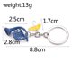 thumbnail image 5 of Lindo llavero kawaii llavero mujeres hombres llavero moda portátil lindo señal de zinc llaveros paraguas llavero decoraciones mochila colgante para mujeres hombres, 5 of 8