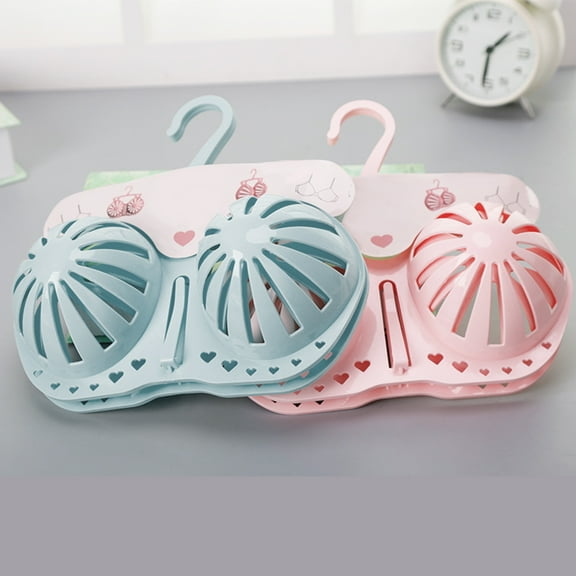 Windfall 2Pcs Household Anti-deformation Bra Drying Rack Seamless Non-slip Vest Hanger
