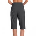 thumbnail image 4 of Holzkary Womens Capris with Pockets Loose Fit Casual Capri Pants Dressy Lightweight Ladies Baggy Cargo Pants for Hiking Capris Cargo Pants Summer Hiking Pants Lightweight Outdoor Quick Dry Pants, 4 of 8