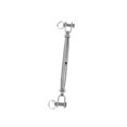 thumbnail image 1 of Youkk Tendeur de Câble en Acier Inoxydable Corps Fermé Fourche Vis Gréement Argent M10 1ensemble, 1 of 6