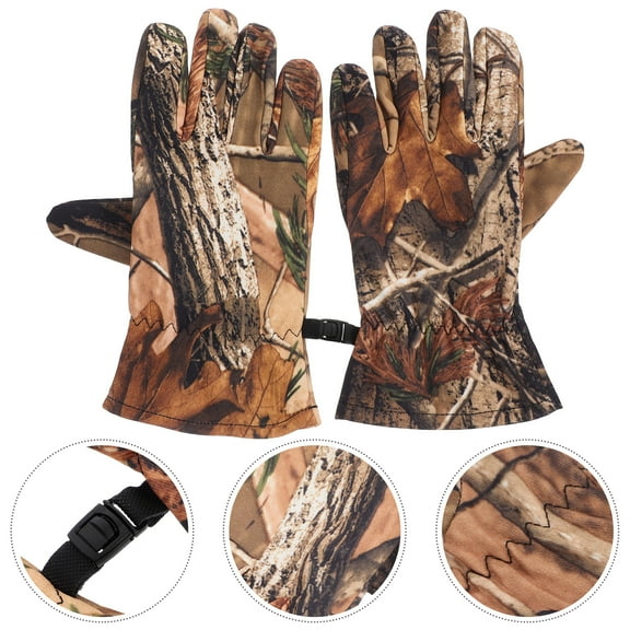 OUNONA Waterproof Winter Gloves For Men Insulated Ski Gloves With Fleeces Lining Ideal For Hunting Outdoor Sports Snow Rain And Cold Weather Activities