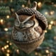 thumbnail image 4 of Yunuuuoa Forest Christmas Ornaments Resin Animal Figurines Handcrafted Woodland Decor Squirrel Fox Owl Bunny Hedgehog Nativity Scene Holiday Tree Decorations Rustic Home Accents Nature Inspired Gift, 4 of 6