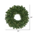 thumbnail image 2 of Vickerman 36" Oregon Fir Artificial Christmas Wreath, Warm White Single Mold LED Wide Angle Lights, 2 of 2