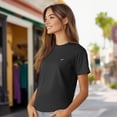 thumbnail image 4 of Dalix Espresso Martini Embroidered Lightweight Relaxed Jersey Tee Summer Cute Food Womens in Dark Gray XL X-Large, 4 of 5