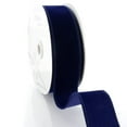 thumbnail image 3 of Ribbon Traditions 1.5" Wired Suede Velvet Ribbon Navy Blue 25yd, 3 of 3