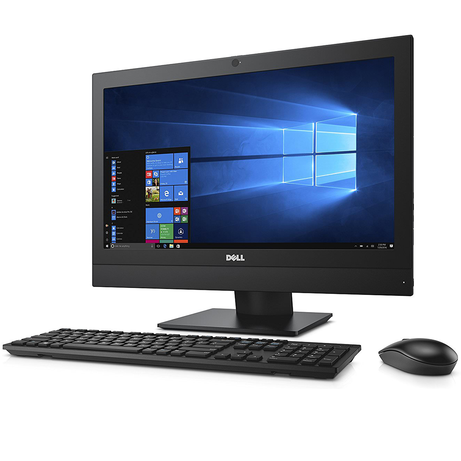 Dell Opt 5250 All In One Computer 21.5" HD Display, Intel Core i5-7500 7th Gen Processor, 16GB Memory, 256GB SSD, Windows 10 Home, HDMI, Displayport, Black, 1 Year Warranty (Used, Like New) - image 4 of 6