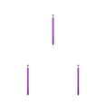 thumbnail image 4 of Monstrate Stylus Pens Touch Screen Round Thin Pen Multipropósito Conveniente Punto fino Teléfono inteligente Tablet Hogar Oficina Púrpura Type1 NO1, 4 of 6