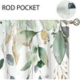 thumbnail image 5 of Sage Green Eucalyptus Kitchen Curtains, Plant Window Treatment, Leaf Botanical Plant Small Cafe Short Window Curtains for Bathroom Dining Room, Nature Floral Treatment Drapes 27.5x39 inch, 5 of 6