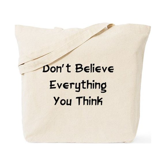 CafePress - Don't Believe Everything Tote Bag - Unisex Canvas Tote Bag, Beige, 1-Piece