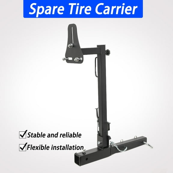 NICCOO RV Spare Tire Carrier Powder Coated For 16" 16.5" 19.5" 22.5" 24" Wheel Sizes