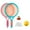 pink and blue, variant on Kids Badminton Rackets Set Lightweight Children Tennis Badminton Toy Children Tennis Racquets with Balls for Family Game