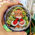 thumbnail image 3 of Handmade Inside-Painted Glass Ornament with Premium Gift Box - Whimsical Winter Pup Blue Design, 3 of 8