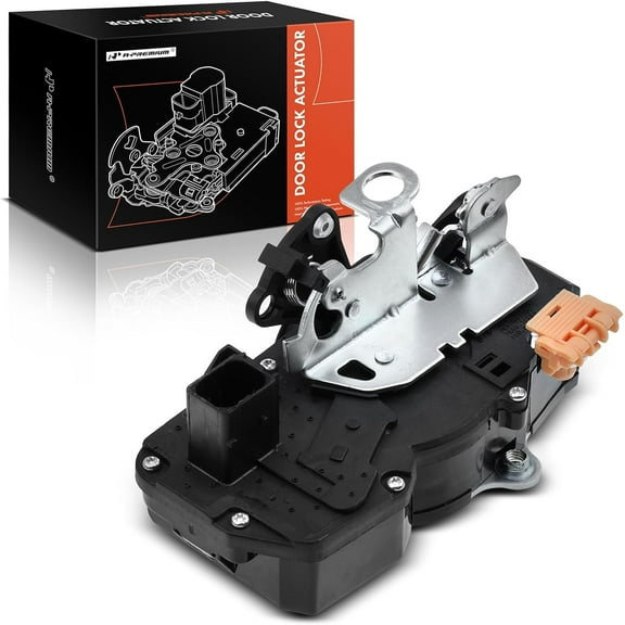 A-Premium Door Latch Lock Actuator Compatible with Buick Vehicles - Lucerne 2006 2007 2008 2009 2010, Sedan - Front Right Passenger Side, Replace# 15806249, 15837327