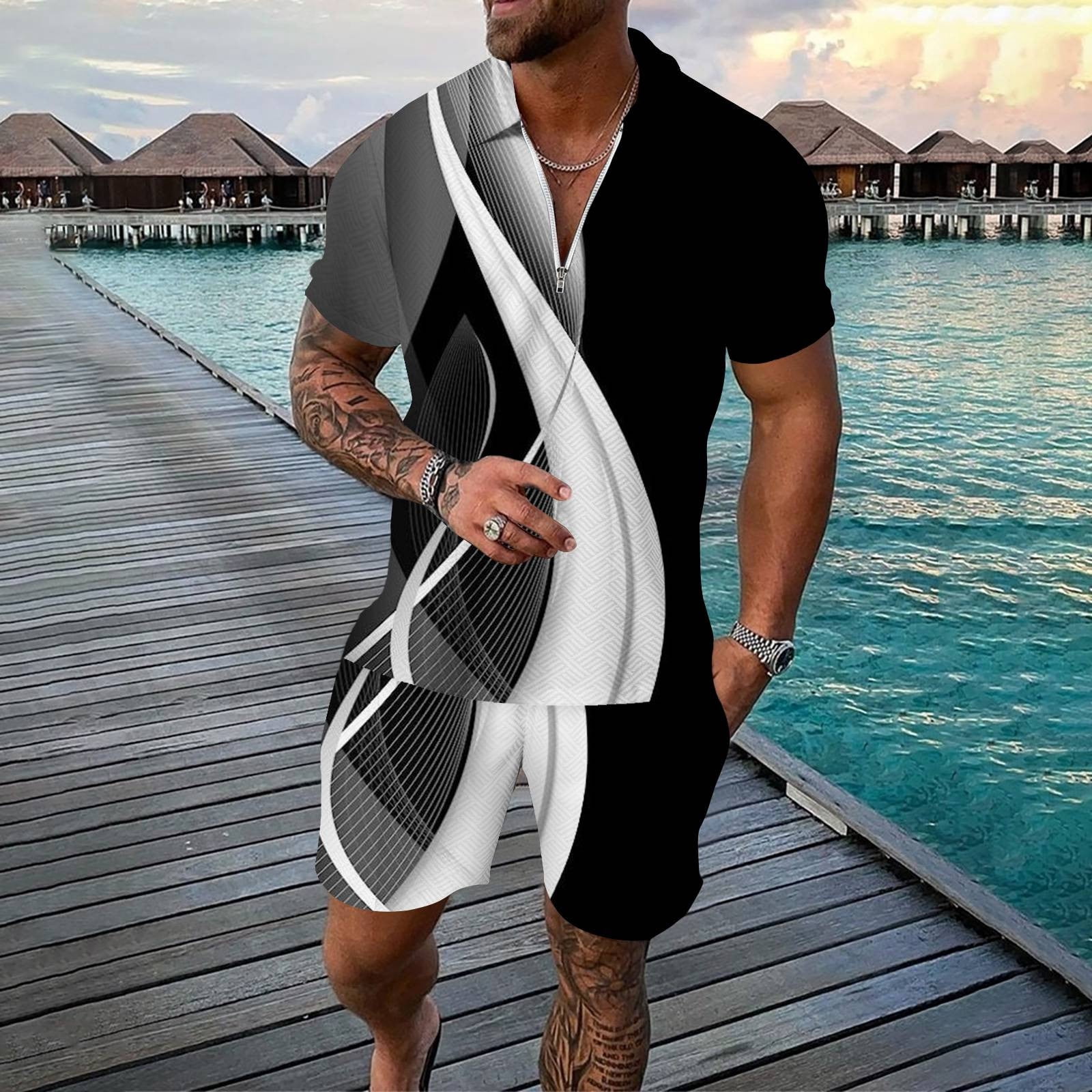 Stripped Suit Men Pinstripe Suit Lapel Swim Full Body Suit for Men 3x  Bathing Suit for Men Slim Fit Suit Men Vintage Mens Sexy Body Suit Mens  Exercise Suit Cop Suit for