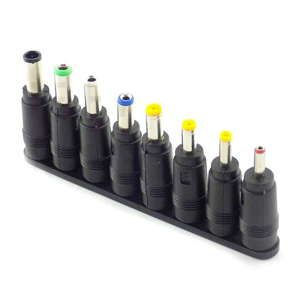 8 In 1 Power Jack Universal DC Socket 5.5x2.1mm To Plug Connector Converter For Laptop Power Plug Converter Adapter