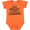 thumbnail image 3 of Inktastic Love Doesnt Count Chromosomes with Yellow and Blue Ribbon Boys or Girls Baby Bodysuit, 3 of 5