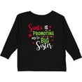 thumbnail image 3 of Inktastic Santa is Promoting Me to Big Sister Girls Long Sleeve Toddler T-Shirt, 3 of 5