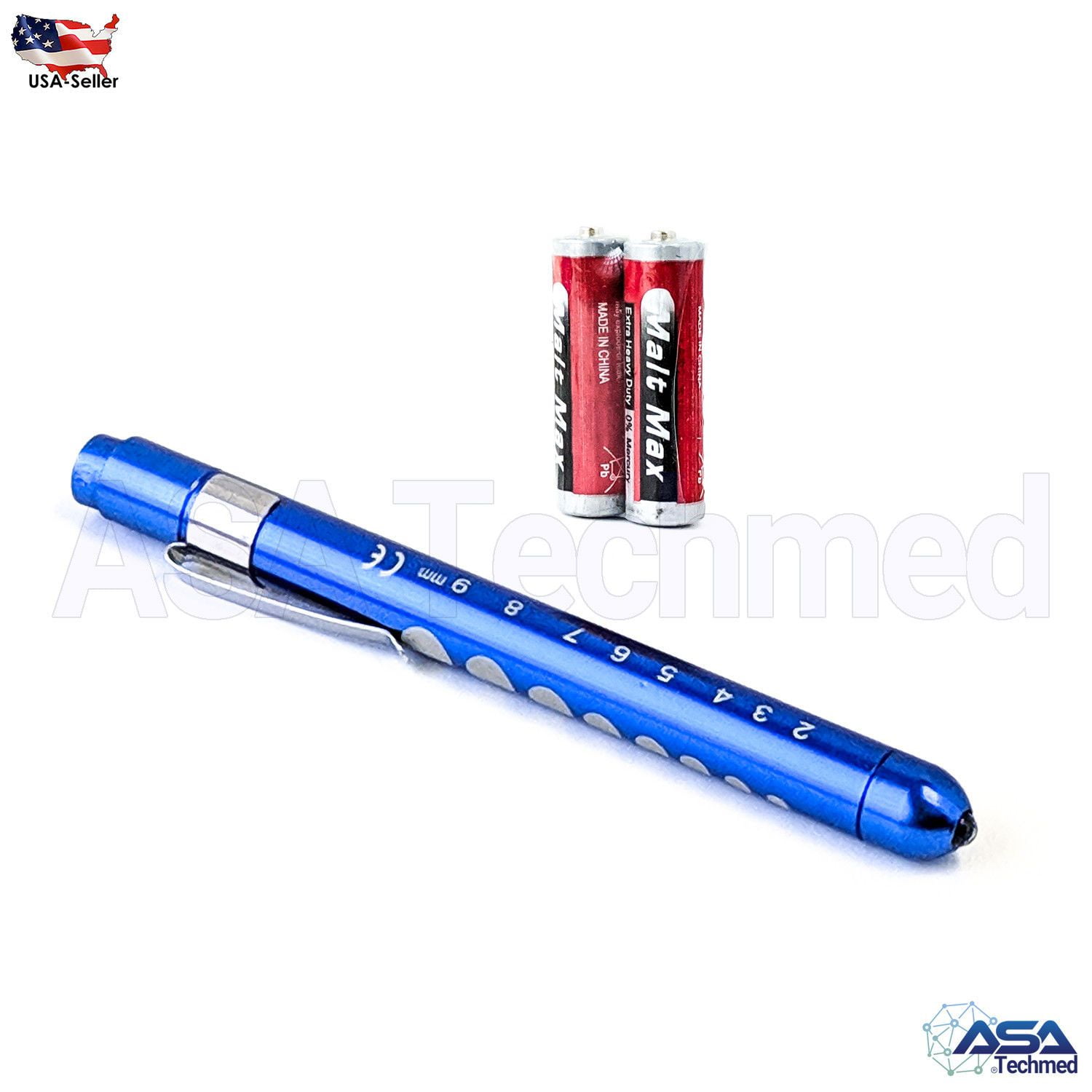 Reusable NURSE Aluminum Penlight Pocket Medical LED with Pupil Gauge