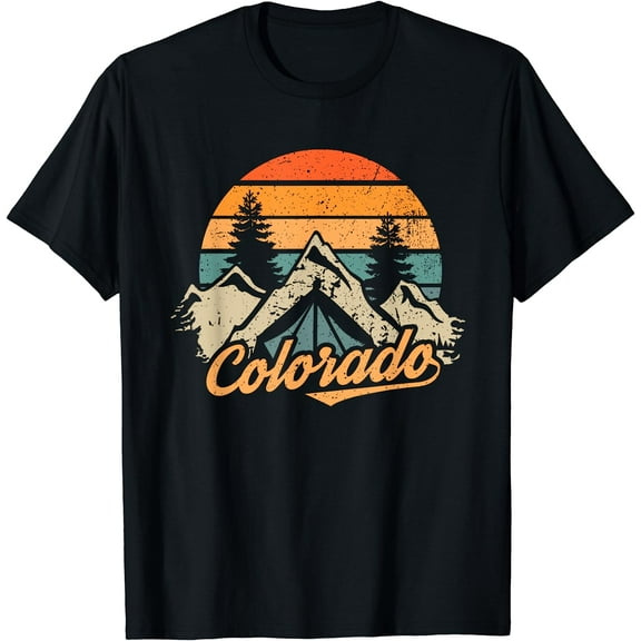 Colorado Tee - Retro Vintage Mountains Nature Hiking T-Shirt