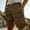 Brown, variant on Eltusu Men's Cargo Shorts with Multi-Pockets, Relaxed Fit Knee Length Camping Elastic Waist Hiking Shorts Brown Size XL