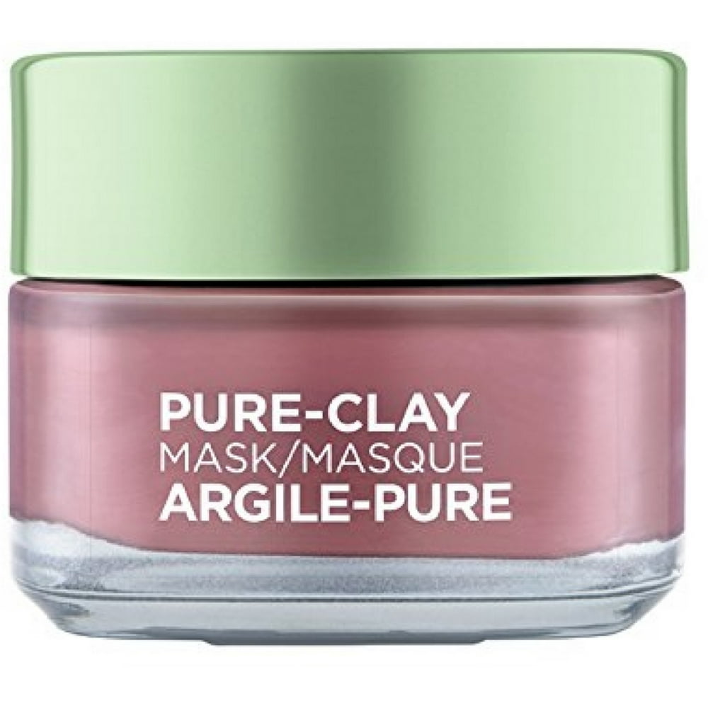 L'Oreal Skin Care Pure Clay Mask Exfoliate and Refine Pores 1.7 oz