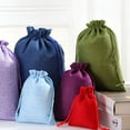 thumbnail image 4 of GASTROPOD Burlap Drawstring Pocket Festival Gift Bag Linen Jewelry Small Bags Wedding 10 Pcs, 4 of 7