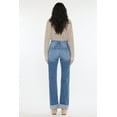 thumbnail image 2 of Kancan - Trini High-Rise Straight Jeans with 2.5" Single Cuff (30" Inseam) - Essential, KC20065M, 2 of 8
