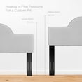 thumbnail image 4 of Headboard, King Size, Velvet, Light Grey Gray, Modern Contemporary Urban Design, Bedroom Master Guest Suite, 4 of 7