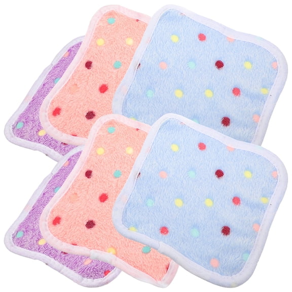 UPOUART 6Pcs Practical Coral Fleece Guinea Pig Mats Soft Warm Cage Liners for Home Use