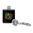 thumbnail image 2 of Tree Frog Aztec Temple Stainless Steel 1oz Mini Flask Key Chain, 2 of 4