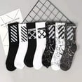 thumbnail image 2 of 2 Pairs Mens Womens Off Arrow Crew Socks White XX Comfort Breathable Causal Sock, 2 of 20
