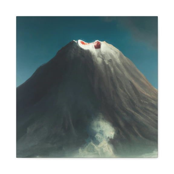 Volcano in Hyperrealism - Canvas