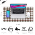 thumbnail image 5 of Long Mouse Pads for Desk,Green and Red Christmas Plaid Pattern Desk Mats on Top Of Desks, Desk Mouse Pad Extra Large with 3mm Non-Slip Base and Stitched Edge for Gaming,Office,Work,Home 31.5x15.7in, 5 of 5