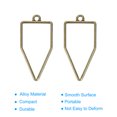 thumbnail image 4 of Uxcell Pentagon Alloy Open Back Bezel Pendants DIY Hollow Frame, Bronze 50 Pack, 4 of 5