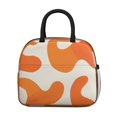 thumbnail image 2 of Obrewu Orange Modern Art Geometric Lunch Bag for Adult, Insulated, Leakproof, Oxford Cloth, 2 of 7