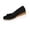 Black, variant on DIVVce Wedge Espadrille Shoes For Women Knotted Suede Closed Toe Comfortable Slip On Casual Footwear