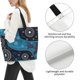 thumbnail image 3 of Balery Bohemian Turtle Bolsa Tote Estilo Estético con Cremalleras, Bolsa de Hombro, Bolsa de Compras Grande y Plegable, 3 of 8