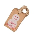 thumbnail image 1 of facefd 100PCS/Set Kraft Paper Christmas Crafts Gift Tags Price Tag Hanging Deco 3, 1 of 8