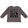 thumbnail image 3 of Inktastic For the Record, My Aunt Rocks Boys or Girls Long Sleeve Toddler T-Shirt, 3 of 5