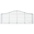 thumbnail image 2 of vidaXL Arched Gabion Baskets 12 pcs 200x50x60/80 cm Galvanised Iron, 2 of 4