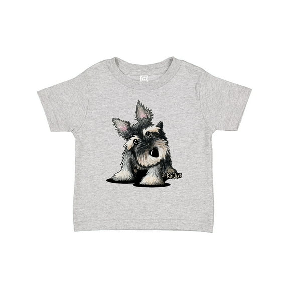 Inktastic Curious Schnauzer Boys or Girls Toddler T-Shirt