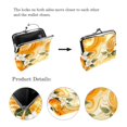 thumbnail image 3 of Tangerine Stylish Microfiber Coin Purse with Zinc Alloy Jaws - Compact and Durable Wallet for Your Essentials - 4.3x4.7 in/11x12 cm Size - Convenient and Fashionable!, 3 of 7