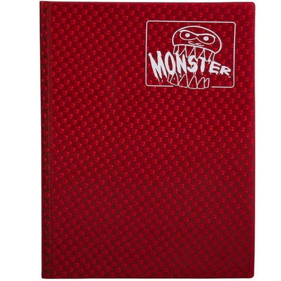 Monster Binder - 9 Pocket Trading Card Album - Holofoil Red (Anti-Theft Pockets Hold 360  Cards)