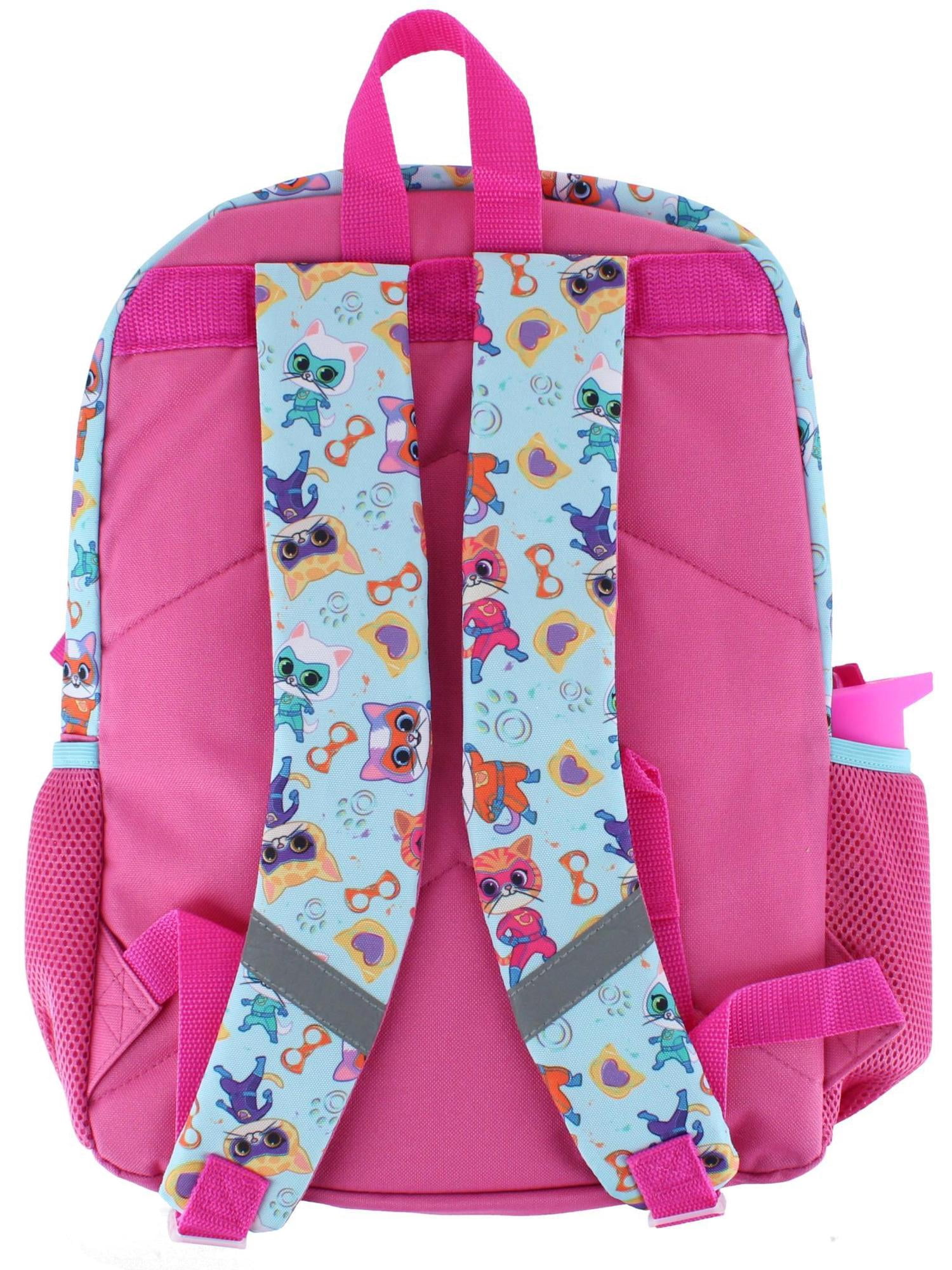 U.P.D., INC Girl's SuperKitties 16 Inch 5pc Backpack